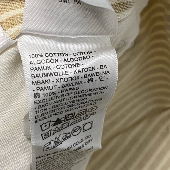 Levi’s Dad Utility Pants Size 27L30 — White with Cream Stripes, Oversized Fit - Picture 12 of 12